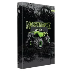 Spirit: Caja de cuadernos Monster Truck con banda de goma en tamaño A/4
