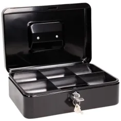 imagen de Spirit: Caja de dinero pequeña y cerrada negra - CB320 2