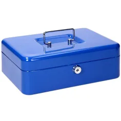 Spirit: Caja fuerte de dinero azul con 2 llaves CB190 300x240x88mm