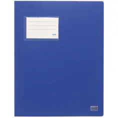 Spirit: Carpeta de anillas con soporte para tarjetas en color azul oscuro A4