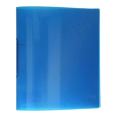 Spirit: Carpeta de anillas transparente azul de 30 mm A4
