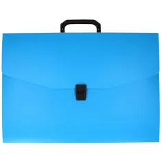 Spirit: Carpeta de archivo A3 azul con cierre y asa