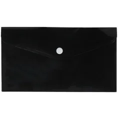 Spirit: Carpeta de archivo negra con broche 235x115mm
