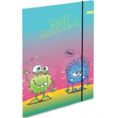 Spirit: Carpeta de cartón con goma de monstruos pequeños en tamaño A4
