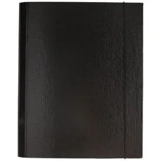Spirit: Carpeta de cartón negra con goma de 30 mm de grosor