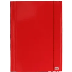 Spirit: Carpeta de cartón roja con goma A4 de 900g