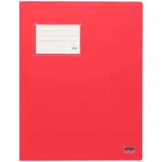 Spirit: Carpeta de encuadernación con bolsillo para tarjetas color rojo A4