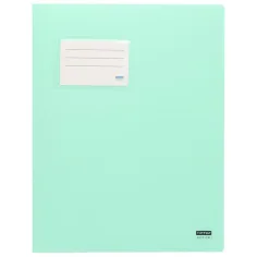 Spirit: Carpeta de encuadernación con bolsillo para tarjetas en color verde pastel A4