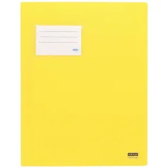 Spirit: Carpeta de encuadernación con soporte para tarjetas en color amarillo A4