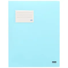 Spirit: Carpeta de encuadernación con soporte para tarjetas en color azul pastel A4