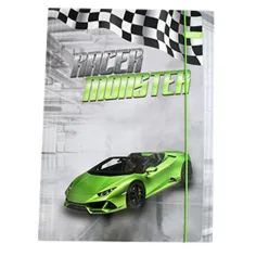Spirit: Carpeta de goma Racer Monster tamaño A/4