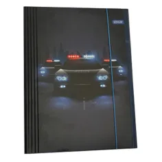 Spirit: Carpeta elástica con luces de policía tamaño A/4