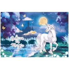 Spirit: Cree en la Magia escritorio con soporte de unicornio 60x40cm