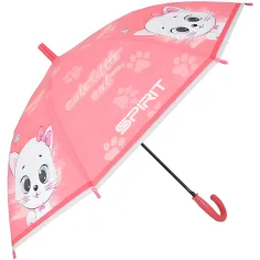 Spirit: Cute Little Cat paraguas automático rosa 19" 66cm