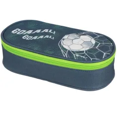 Spirit: Estuche ovalado con diseño de balón de fútbol 20x10x6cm