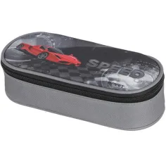 Spirit: Estuche ovalado con diseño de coche deportivo 20x10x6cm