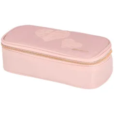 Spirit: Estuche ovalado rosa con corazones 23x10cm