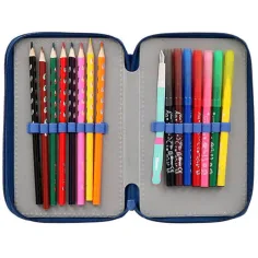 imagen de Spirit: Fútbol Azul estuche de lápices de tres niveles 4