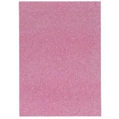 Spirit: Hoja de espuma decorativa autoadhesiva brillante de color rosa A/4 1ud