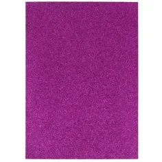 Spirit: Hoja de espuma decorativa autoadhesiva brillante en color púrpura A/4 1ud