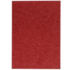 Spirit: Hoja de espuma decorativa autoadhesiva brillante en color rojo A/4 1ud