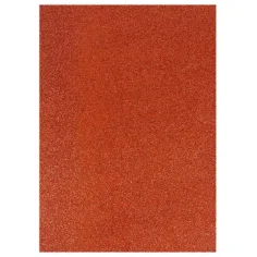 Spirit: Hoja de espuma decorativa autoadhesiva brillante en color rojo ladrillo A/4 1ud