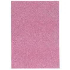 Spirit: Hoja de espuma decorativa autoadhesiva brillante en color rosa A/4 1ud