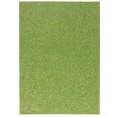 Spirit: Hoja de espuma decorativa autoadhesiva brillante en color verde claro A/4 1ud