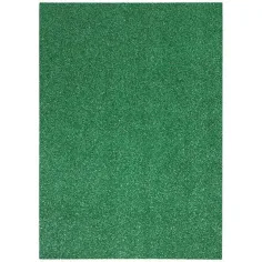 Spirit: Hoja de espuma decorativa autoadhesiva brillante en color verde profundo A/4 1ud