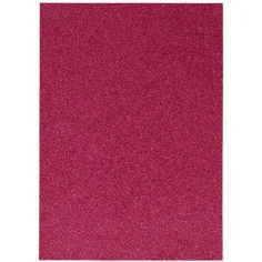 Spirit: Hoja de espuma decorativa brillante en color fucsia A/4 1ud