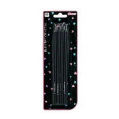 Spirit: Lápiz de grafito cristal negro con punta de gema 4 unidades