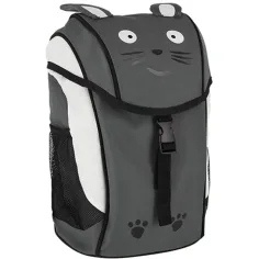Spirit: Mochila anatómica de color gris con diseño de ratón 21x15x34cm