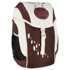 Spirit: Mochila anatómica de jardín de infancia en color marrón y blanco de vaca 21x15x34cm