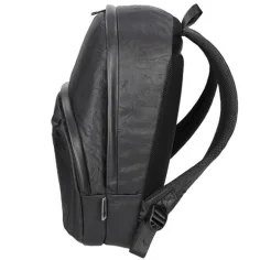 imagen de Spirit: Mochila de cuero sintético negra de tres compartimentos 41x33x7,5cm 2