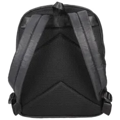 imagen de Spirit: Mochila de cuero sintético negro con bordes redondeados 41x33x7,5cm 3