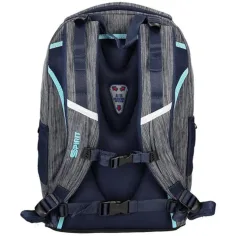 imagen de Spirit: Mochila ergonómica urbana gris-turquesa 2