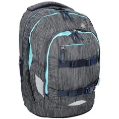 Spirit: Mochila ergonómica urbana gris-turquesa