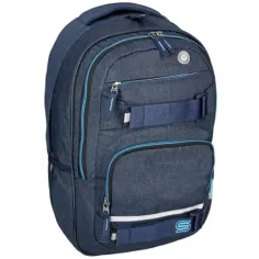Spirit: Mochila escolar azul Campus con esquinas redondeadas
