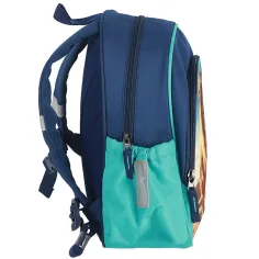 imagen de Spirit: Mochila escolar azul con estampado de león, mochila 24x13x31cm 4