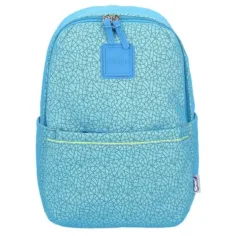 Spirit: Mochila escolar azul con estampado ligero de malla 43x28x13cm