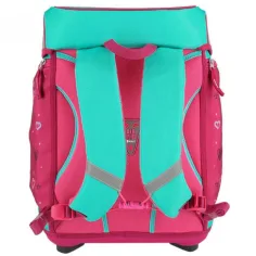 imagen de Spirit: Mochila escolar azul-rosa de 5 piezas con accesorios y luz LED 3