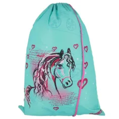 imagen de Spirit: Mochila escolar azul-rosa de 5 piezas con accesorios y luz LED 7