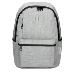 Spirit: Mochila escolar de color gris plateado Spot, mochila 41x29x19cm