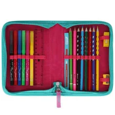 imagen de Spirit: Mochila escolar ergonómica de 5 piezas con diseño 3D de unicornio y luz LED 34x22x41cm 7