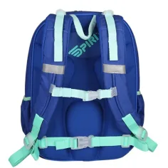 imagen de Spirit: Mochila escolar ergonómica redondeada de color azul con diseño de sirena 40x20x18cm 3