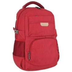 Spirit: Mochila escolar Etty roja de cuatro compartimentos, mochila