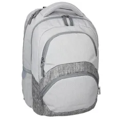 Spirit: Mochila escolar gris claro con bordes redondeados