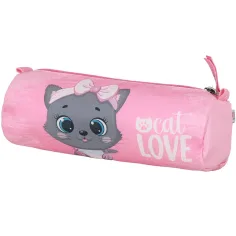 imagen de Spirit: Mochila escolar gris con gato, set de 5 piezas 38x17x28cm 6