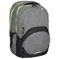 Spirit: Mochila escolar gris oscuro redondeada, mochila 45x33x26cm