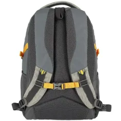 imagen de Spirit: Mochila escolar gris y amarilla con bordes redondeados 48x31x20cm 2